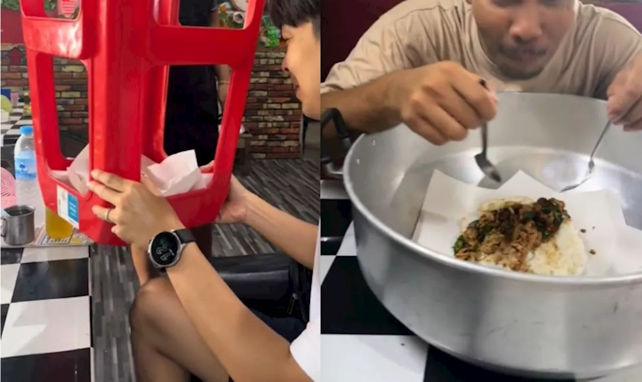 [Video] Restoran Di Thailand Hidang Makanan Pelanggan Guna Barangan Tidak Dijangka, Memang Random Sungguh!