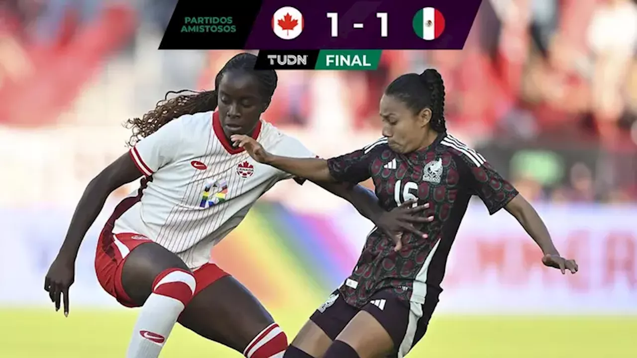 Selección Mexicana Femenil rescata empate en amistoso ante Canadá