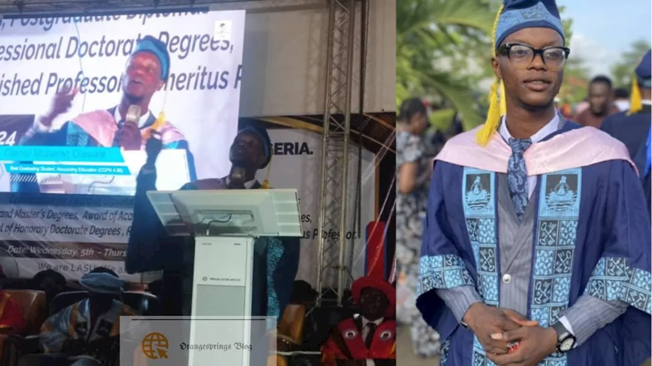 27th Convocation: Olaniyi, wood seller’s son, is LASU’s Best Graduating Student