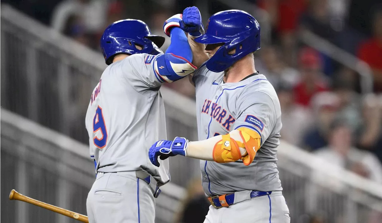 Pete Alonso, Harrison Bader homer to back David Peterson as the Mets beat the Nationals 6-3