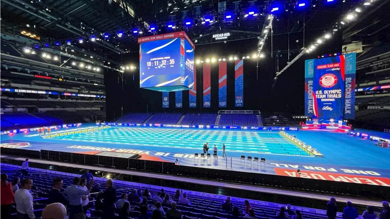  How Lucas Oil Stadium transformed into the Olympic Swim Trials pool