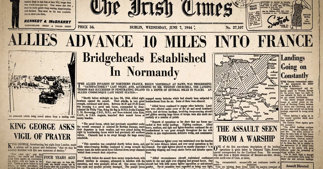 ‘Days of doom’: The Irish Times editorial the day following D-Day