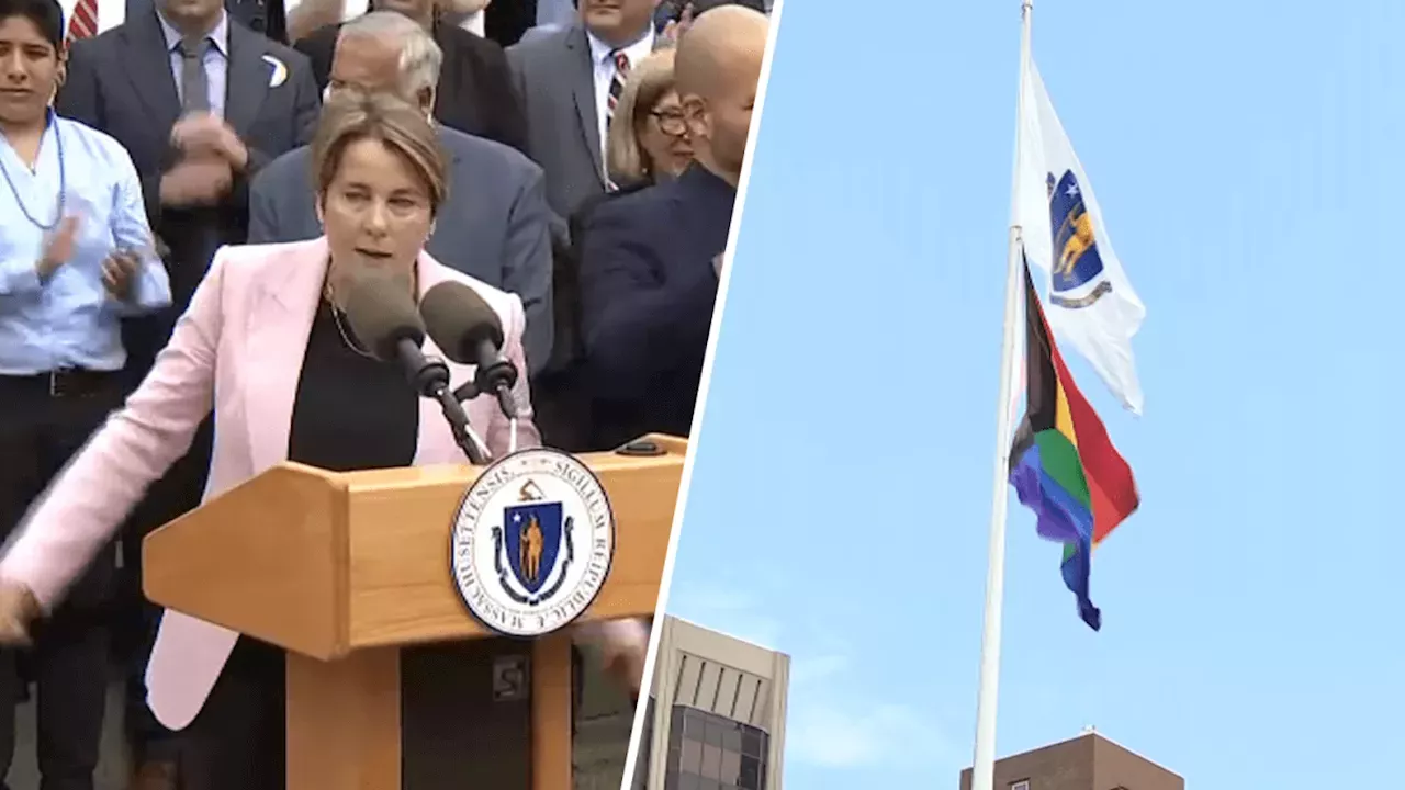 Maura Healey, America's First Lesbian Governor, Oversees Raising Of ...