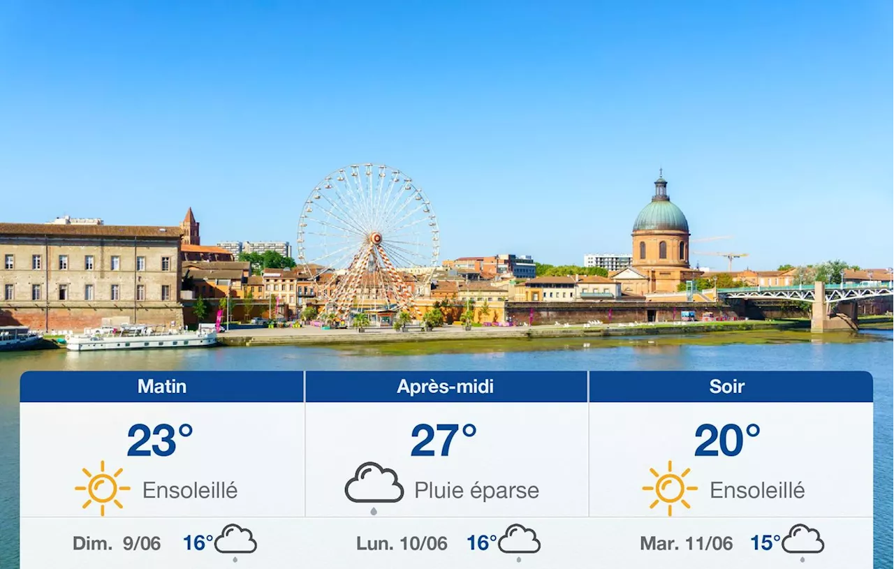 Météo Toulouse: prévisions du samedi 8 juin 2024