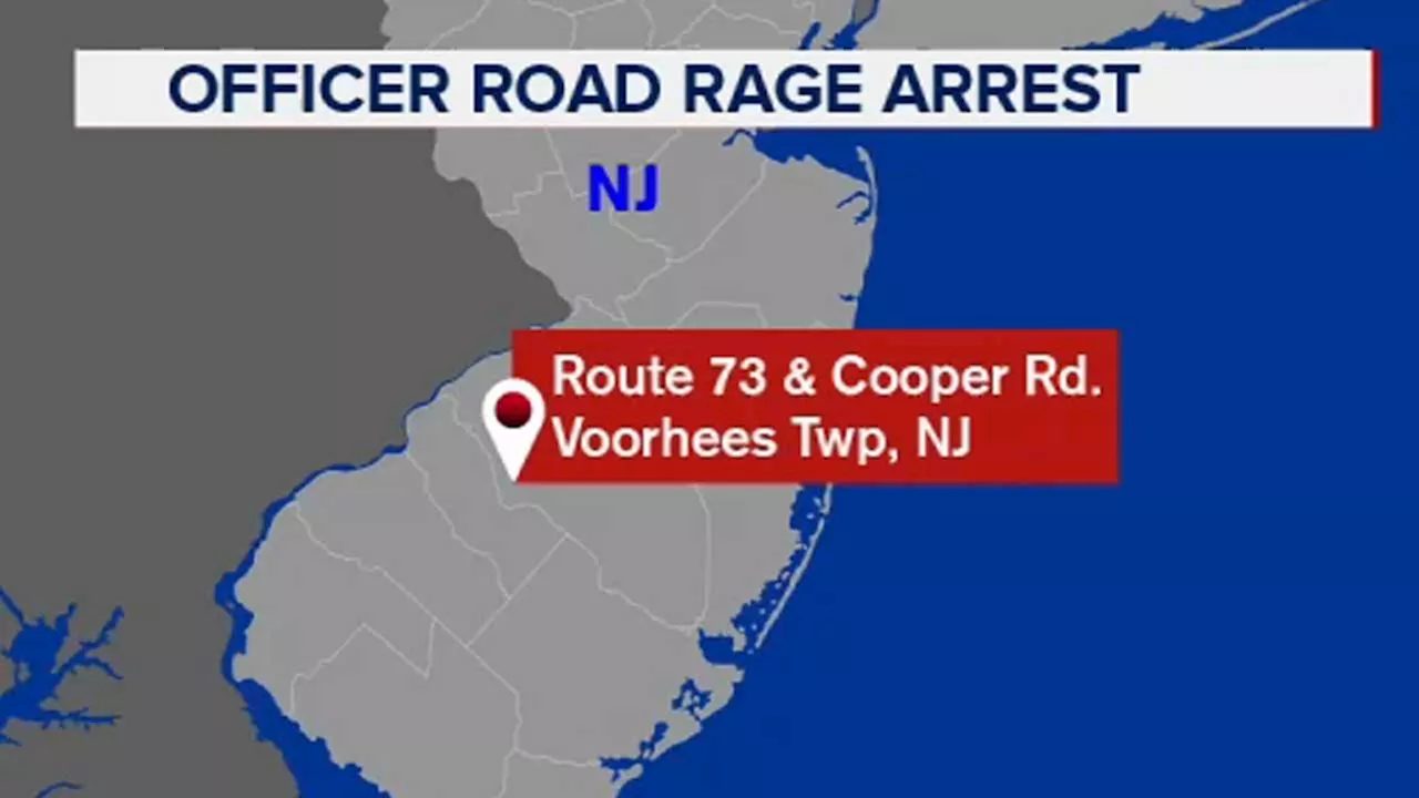 NYPD officer arrested after apparent road rage shooting in Camden County, New Jersey