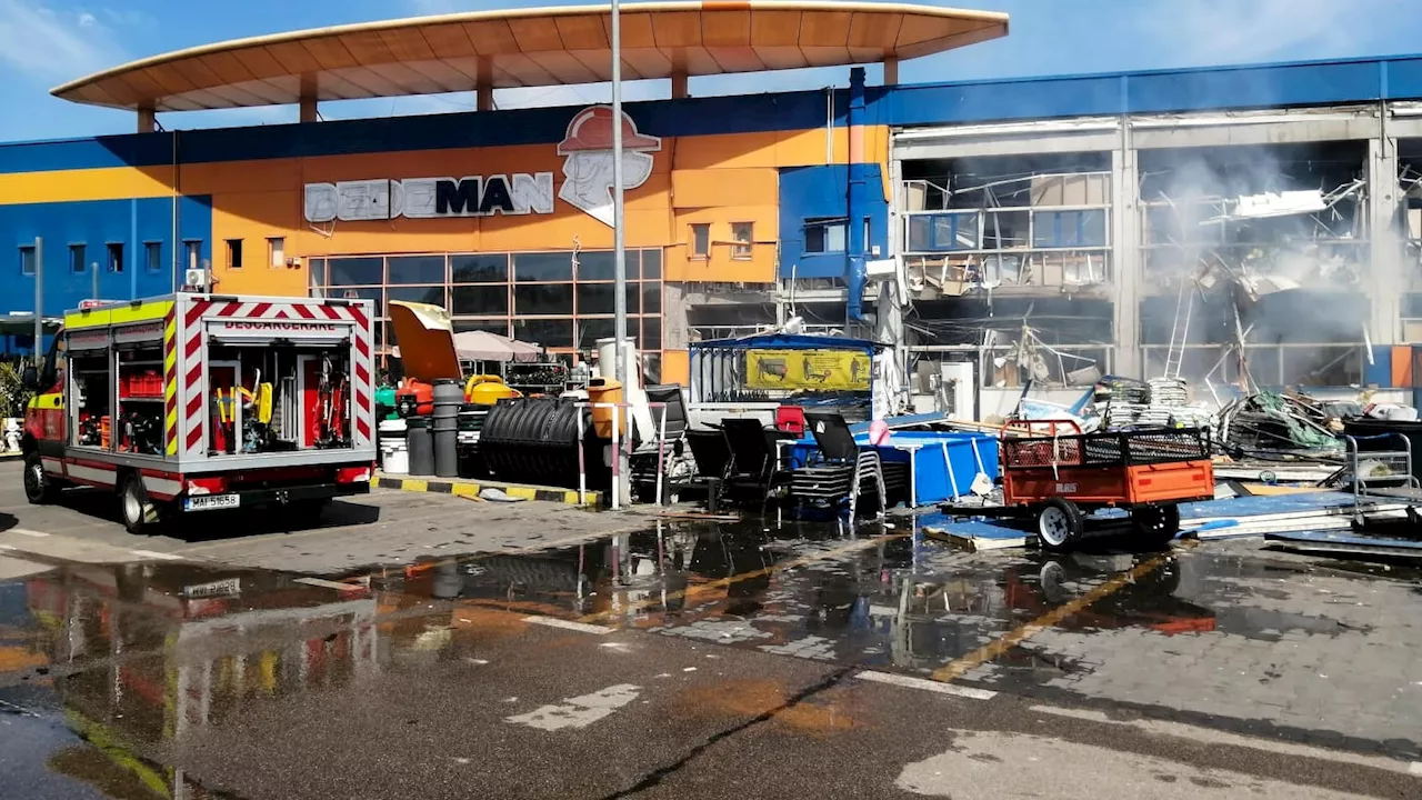 An explosion at chain DIY store in Romania injures at least 13 people, 1 seriously