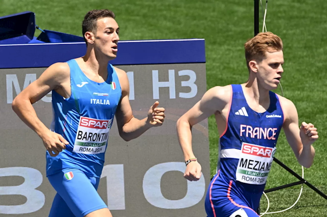 Europei atletica, Simone Barontini negli 800 metri