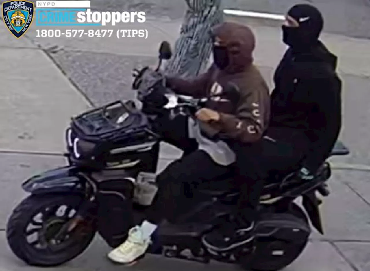 2 moped-riding perps wanted for Manhattan and Brooklyn robberies