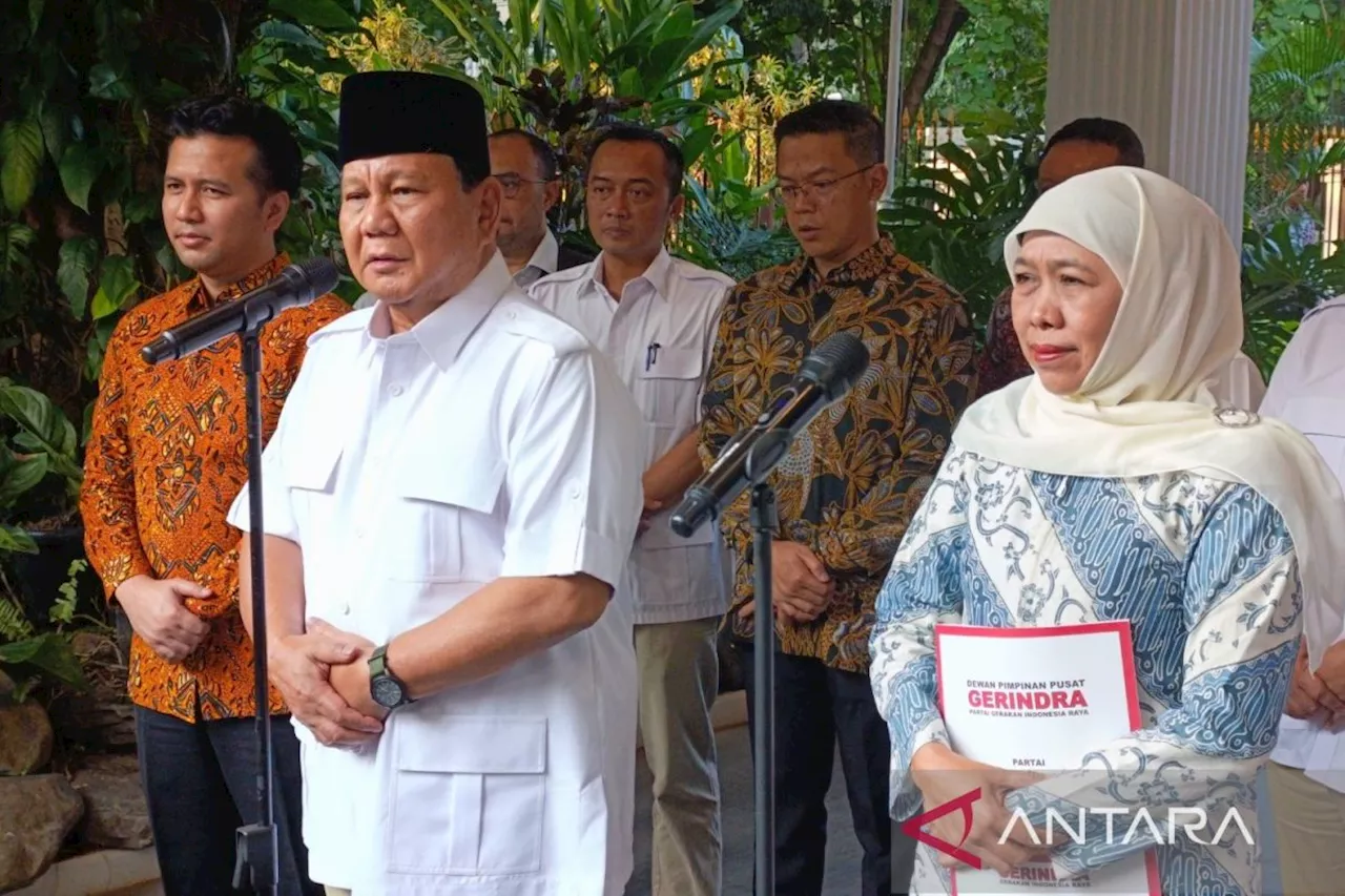 Partai Gerindra resmi usung Khofifah-Emil di Pilgub Jatim 2024