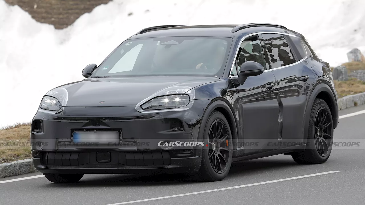 2026 Porsche Cayenne EV Spotted Looking Like A Bloated Macan EV