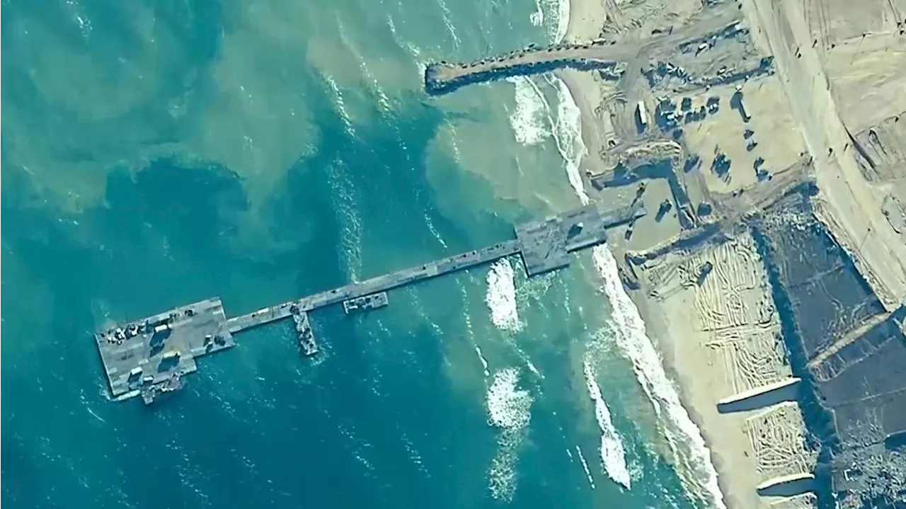 US-built pier in Gaza is reconnected after repairs, and aid will flow soon, US Central Command says