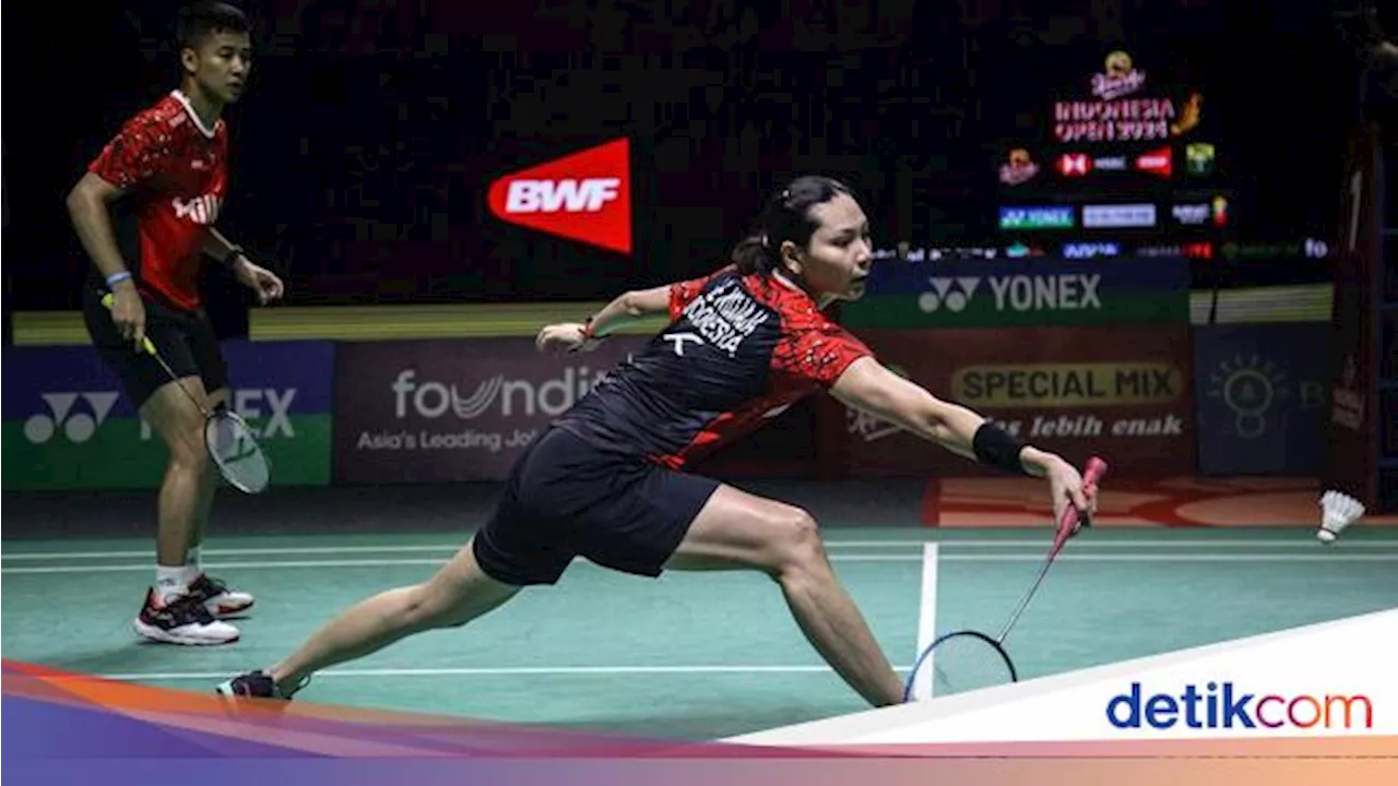 Takluk di 8 Besar Indonesia Open 2024, Dejan/Gloria Patah Hati