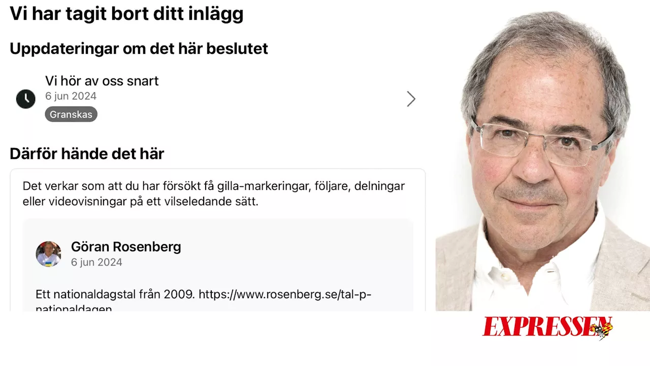 Facebook tar bort mina inlägg, ett efter ett