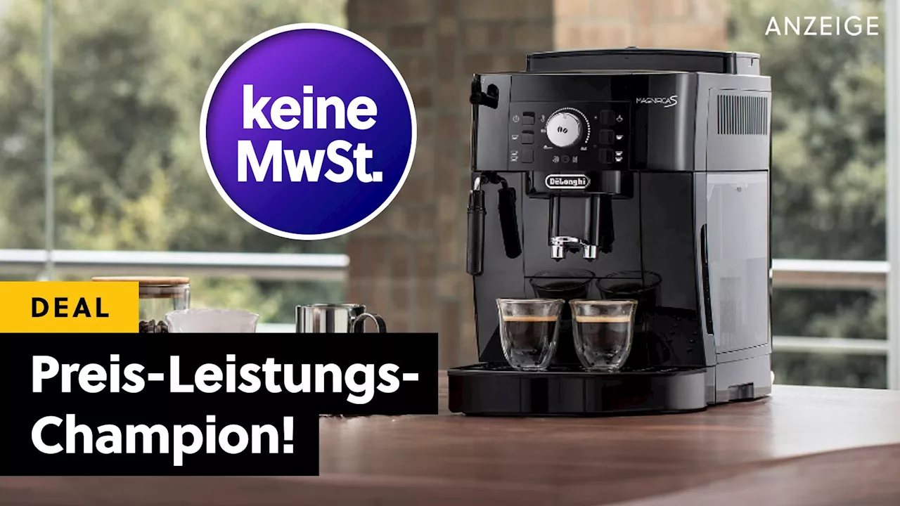 Kein Kaffeevollautomat hat ein besseres Preis-Leistungs-Verhältnis - und jetzt wird euch sogar die MwSt. geschenkt!