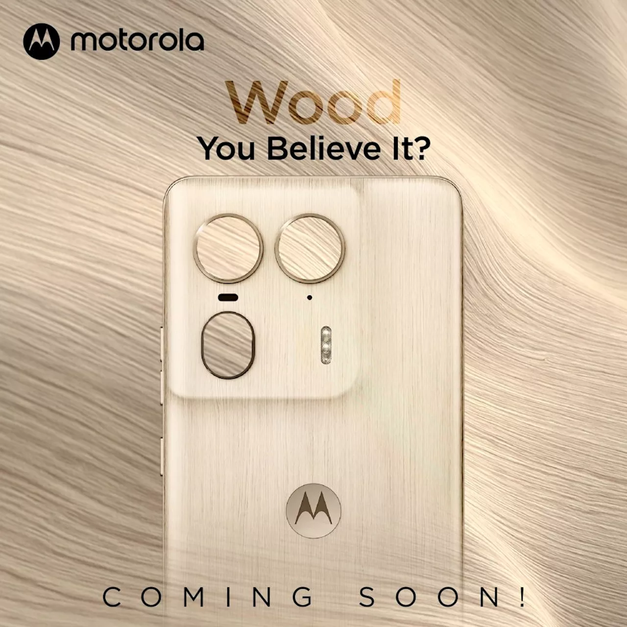 Motorola Edge 50 Ultra Indian launch teased, will come with a Wooden back