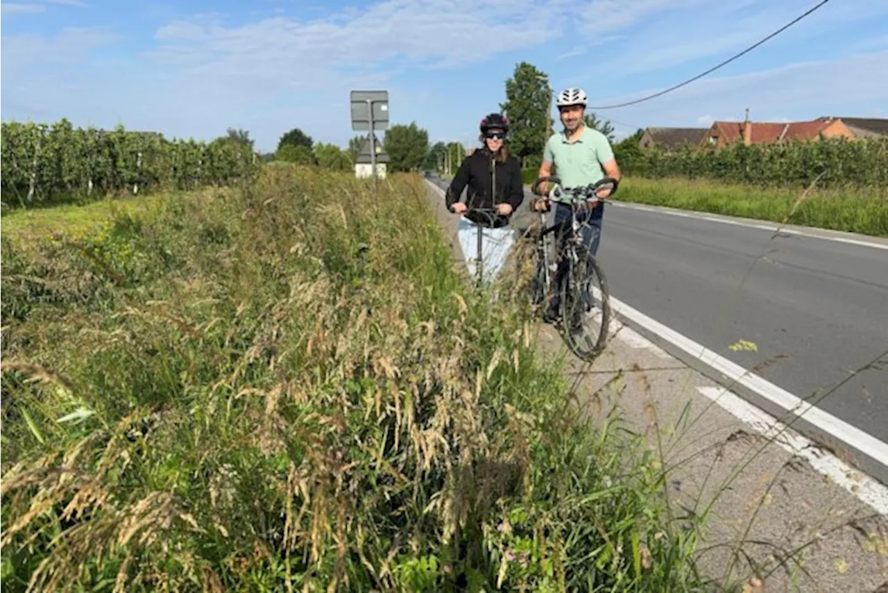 Oppositiepartij N-VA kaart onveilige fietspaden aan: “Gebrek aan onderhoud van bermen”