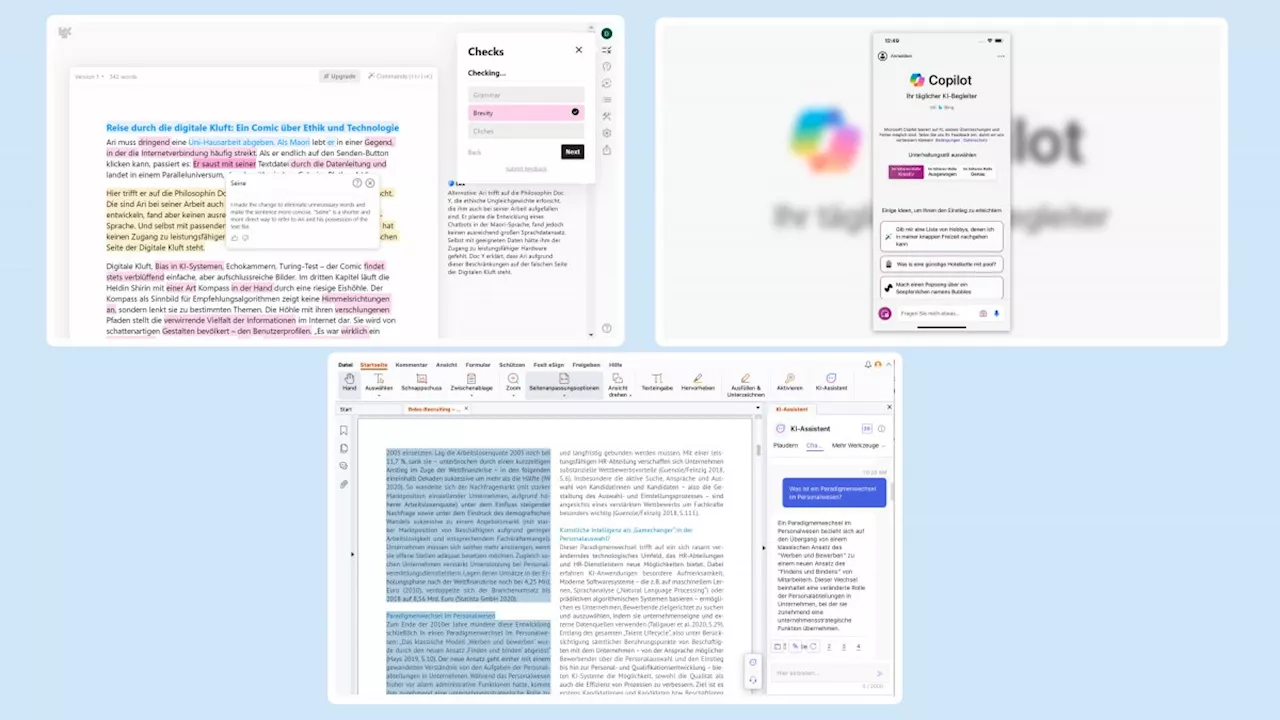 Kurztests: Texteditor und PDF-Reader mit KI sowie Microsoft Copilot als App