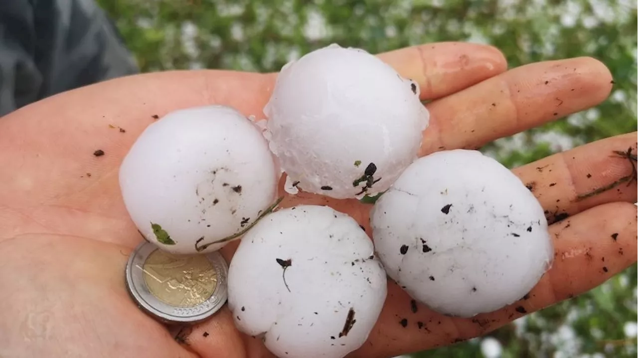 Riesen-Hagel donnert jetzt auf Österreich nieder