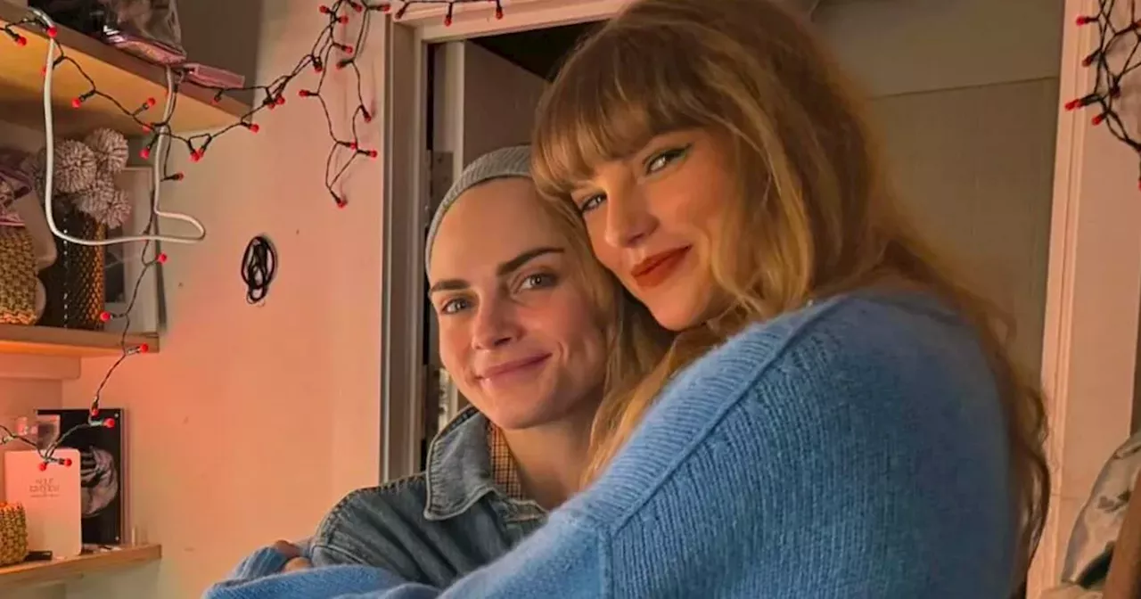 Taylor Swift sends fans wild with secret Cara Delevingne Cabaret support