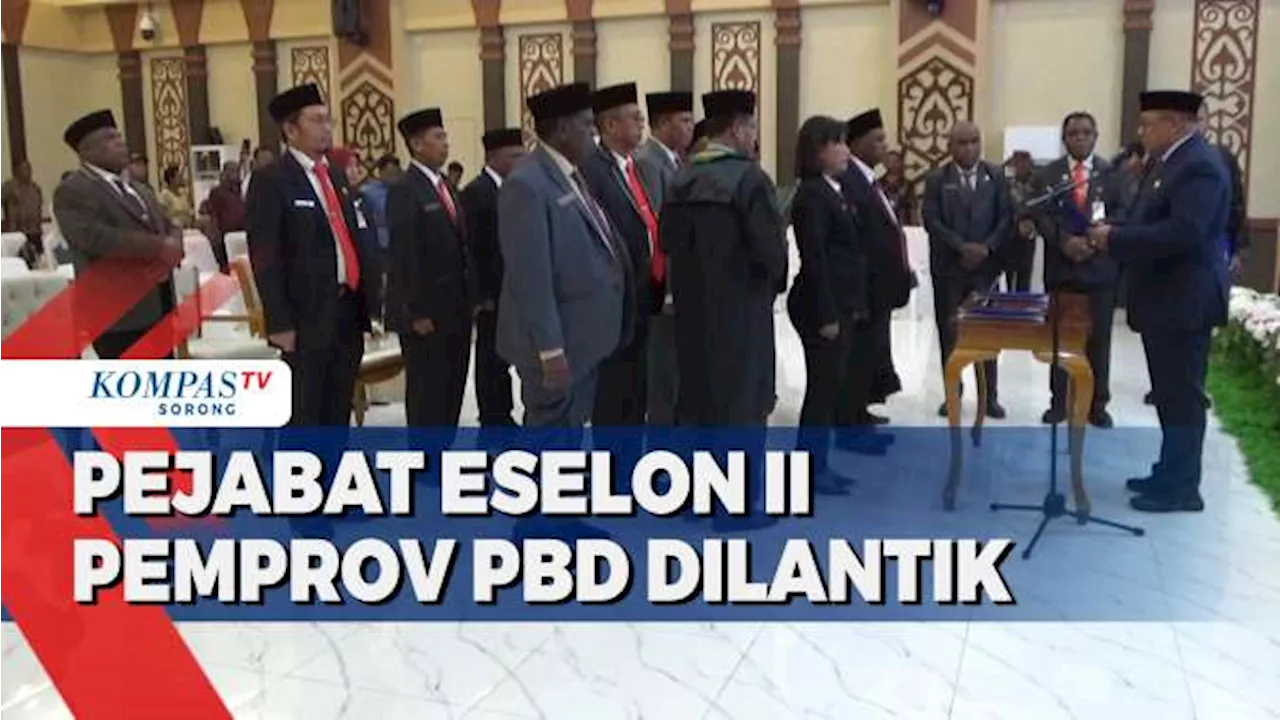 Lantik Pejabat Eselon II Pj Gubernur PBD Ingatkan ASN Tidak Ikut Terlibat Politik