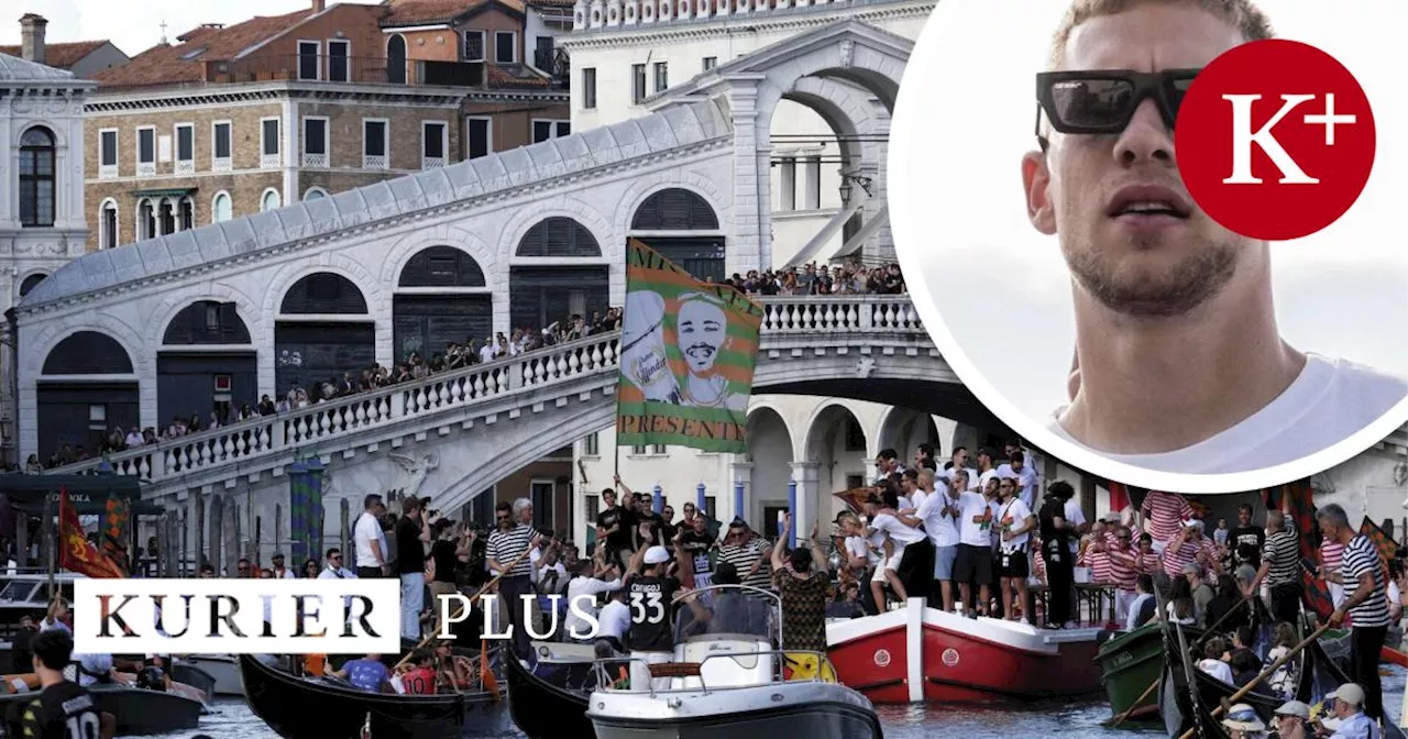 Große Party am Canal Grande: Die Aufstiegsfeier von Venedig-Legionär Svoboda