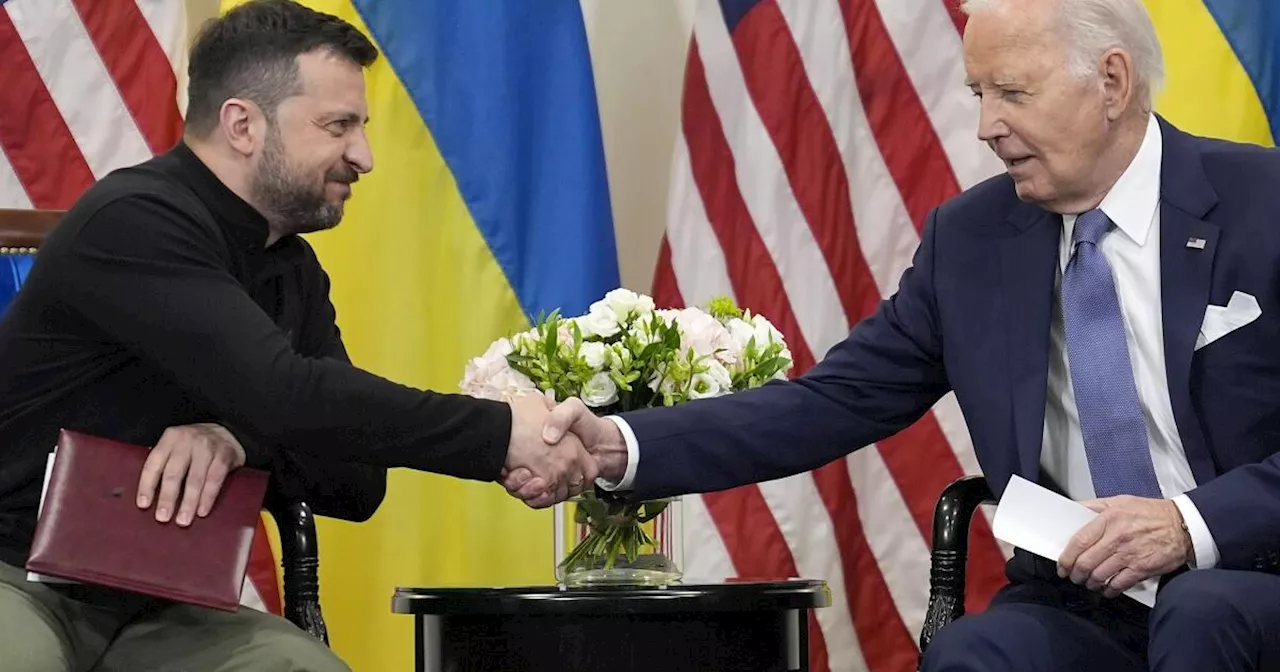 Biden apologizes to Ukraine's Zelensky for Congress' holdup of weapons as Russians advanced