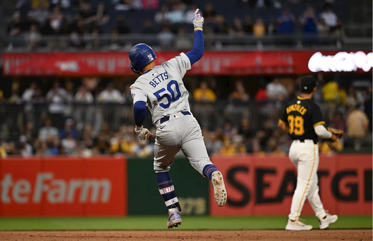 Mookie Betts, Freddie Freeman, and Teoscar Hernandez all homer as Dodgers avoid sweep with 11-7 win over Pirates