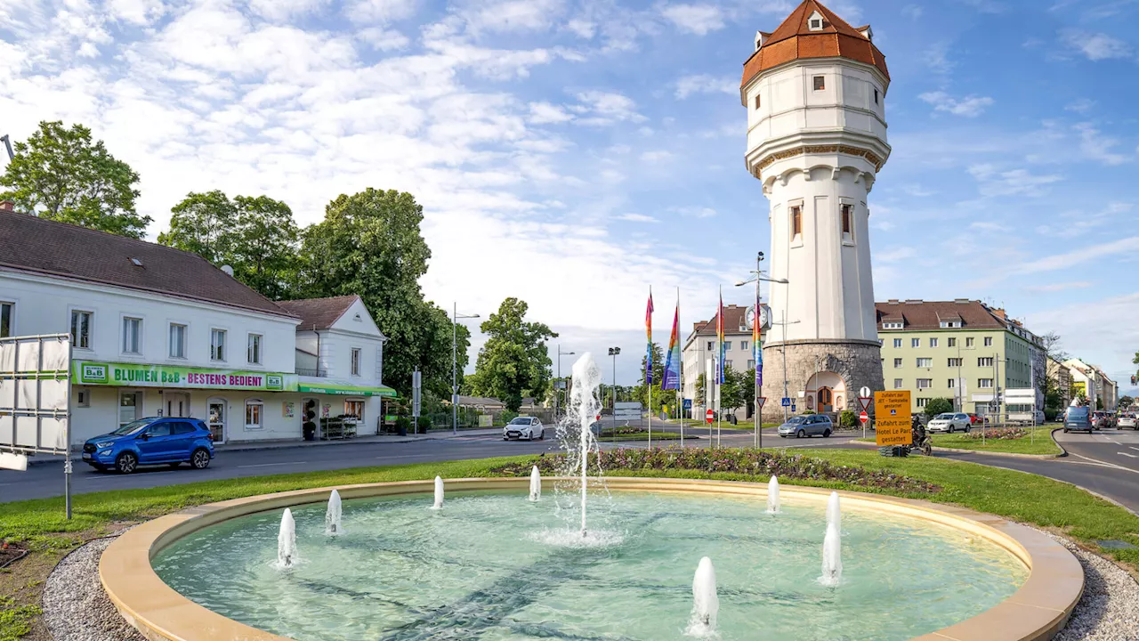 Europabrunnen in Wiener Neustadt wieder ein Schmuckstück