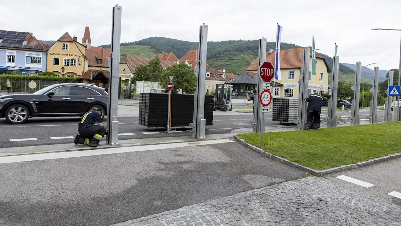 Hochwasserschutz-Aufbau in Wachau war nur eine Übung