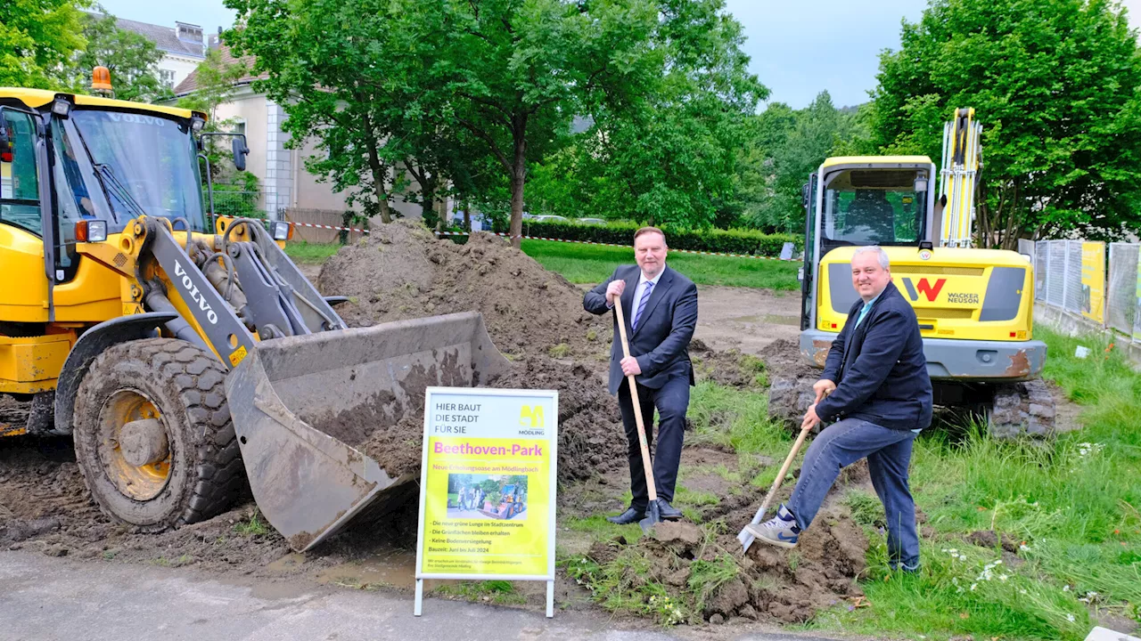 Mödling: Baubeginn für den Beethoven-Park