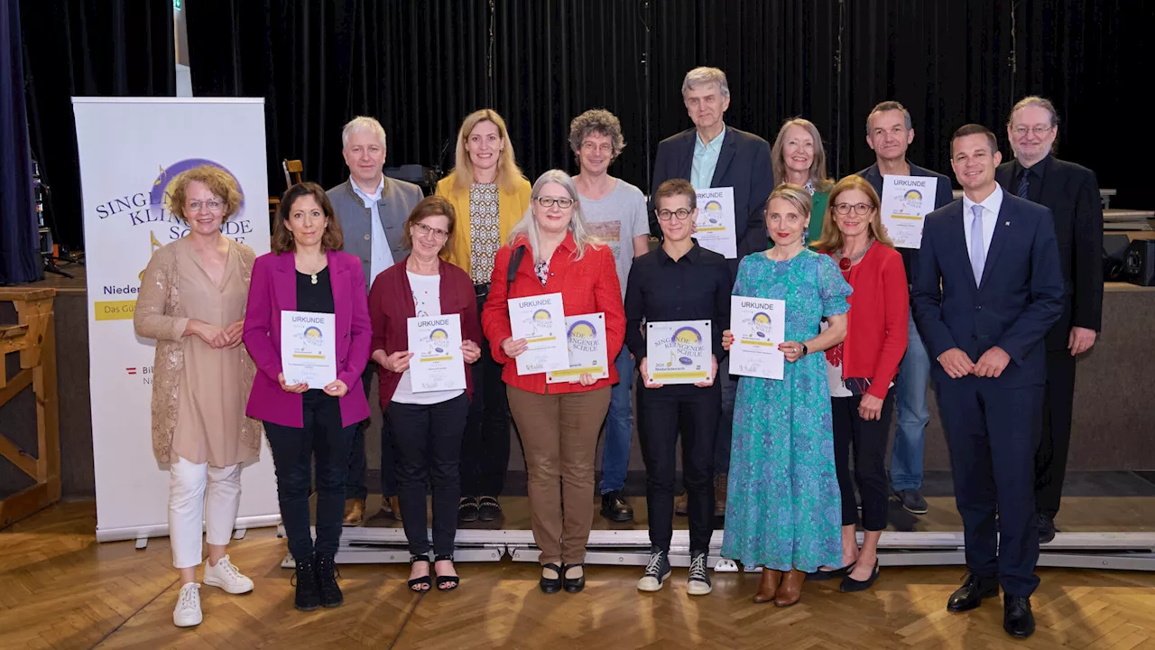 „Singende Klingende Schule“: Auszeichnung für 3 Bildungseinrichtungen