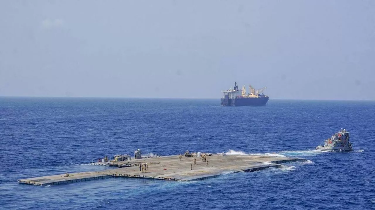 Gaza : endommagé après une tempête, le port artificiel pour acheminer de l’aide a été réinstallé
