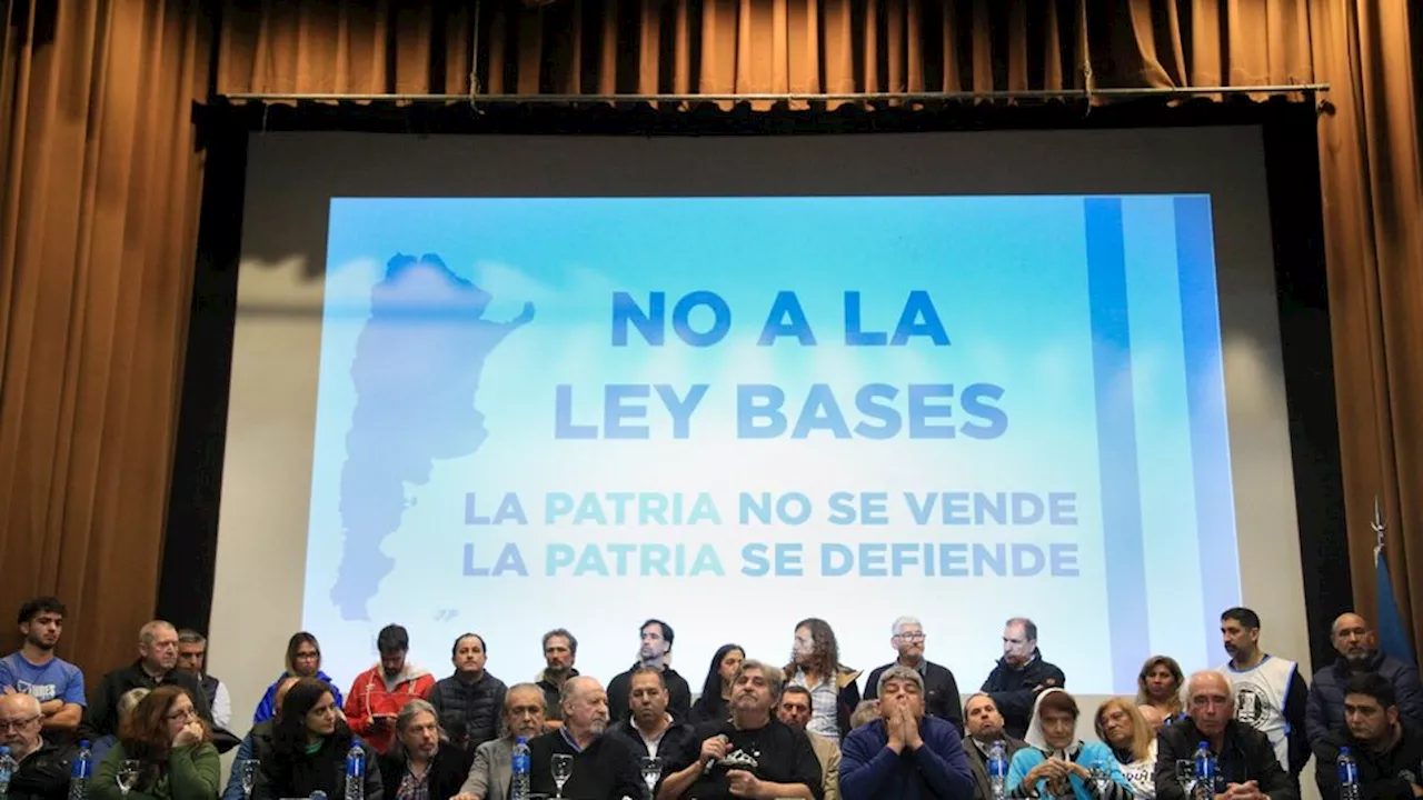 La CGT llamó a marchar contra la Ley Bases