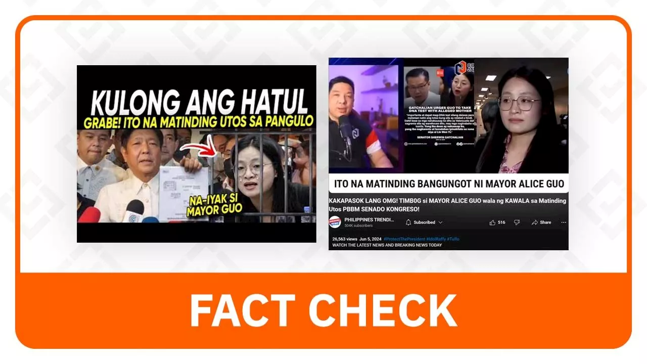 FACT CHECK: No Marcos order to arrest Bamban Mayor Alice Guo