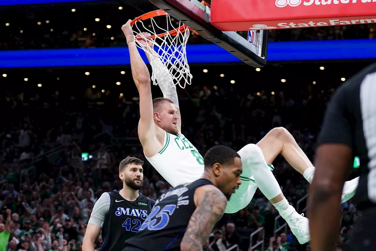 Kristaps Porzingis’ return sparks Celtics in NBA Finals opener