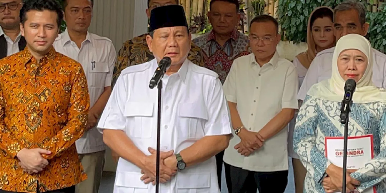 Prabowo Sambut Gagasan Khofifah Mendidik 1.000 Anak dari Gaza di Ponpes Jatim