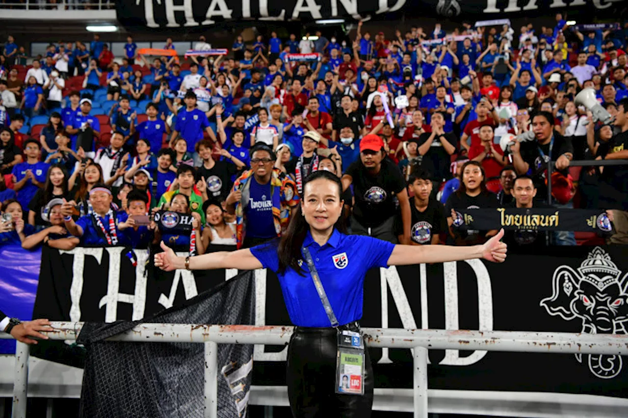 'มาดามแป้ง' ขอบคุณแฟนบอลไทย แห่ซื้อบัตรชมเกมคัดบอลโลก กับ สิงคโปร์ เต็มความจุสนาม