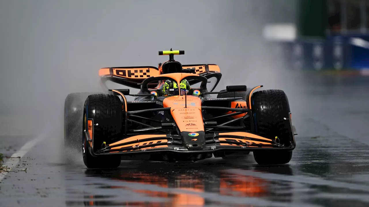 Canadian GP: Lando Norris fastest from Carlos Sainz in first practice after huge Montreal hailstorm