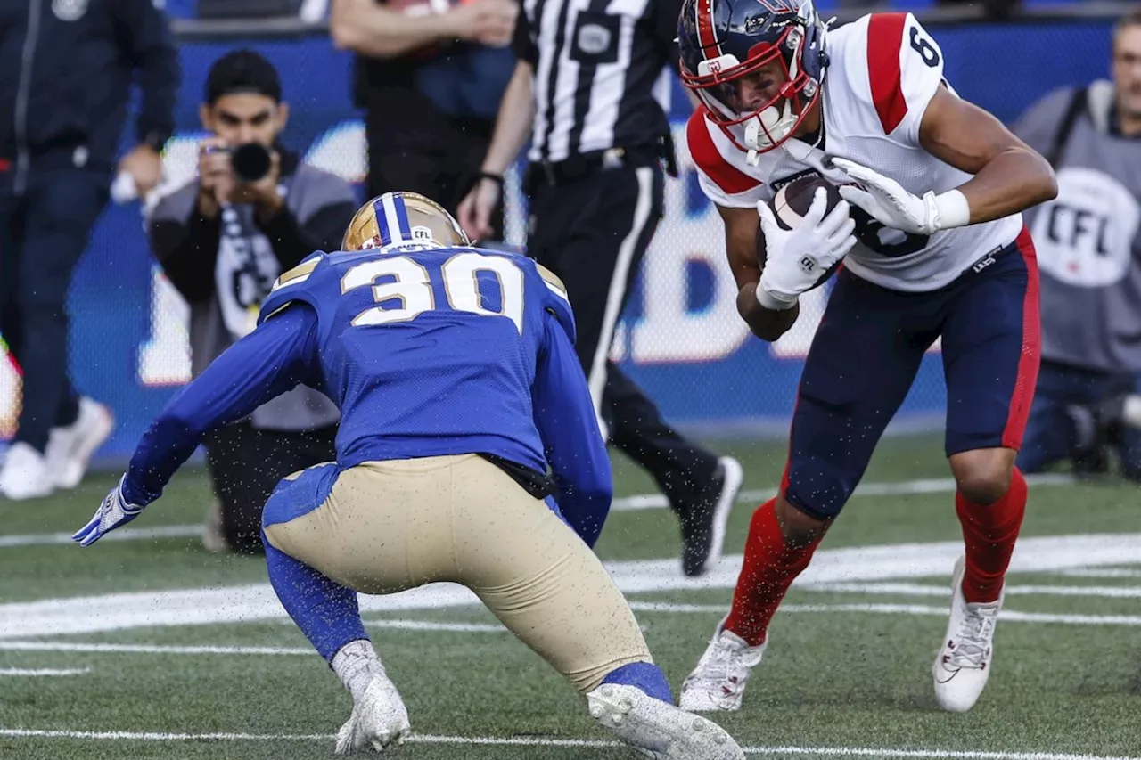 Alouettes hand sloppy Blue Bombers 27-12 loss to open CFL campaign