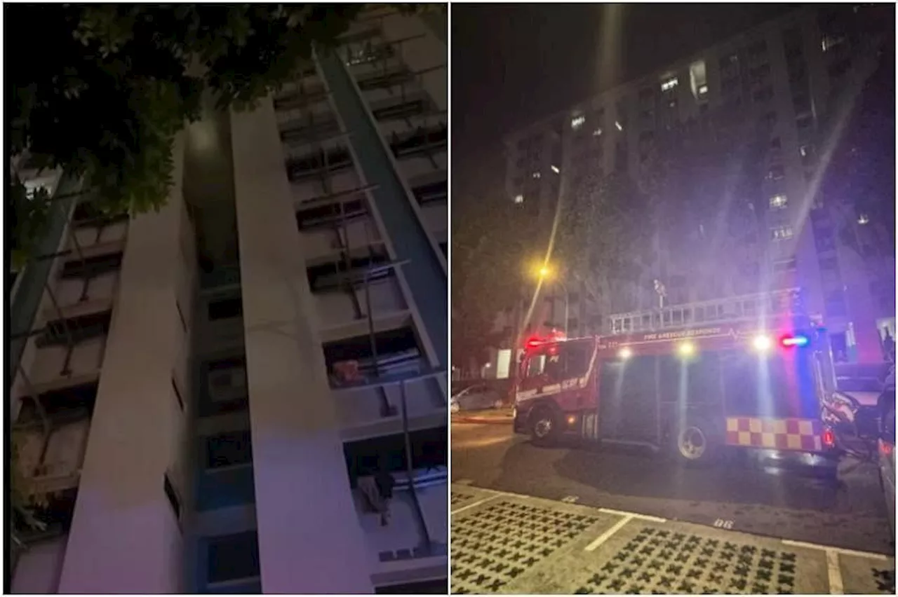 100 residents evacuated from Bedok HDB block in Singapore after fire breaks out at unit