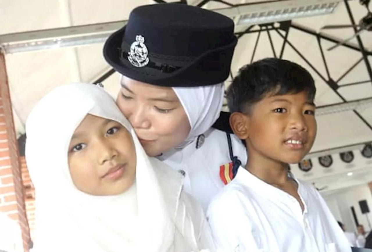 Mother of two fulfils childhood dream of being a cop