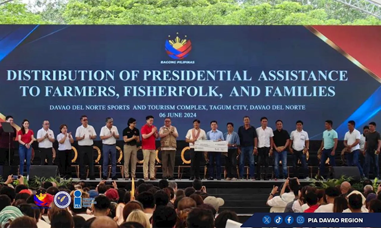 PBBM distributes P30-M aid to Davao farmers, fisherfolks