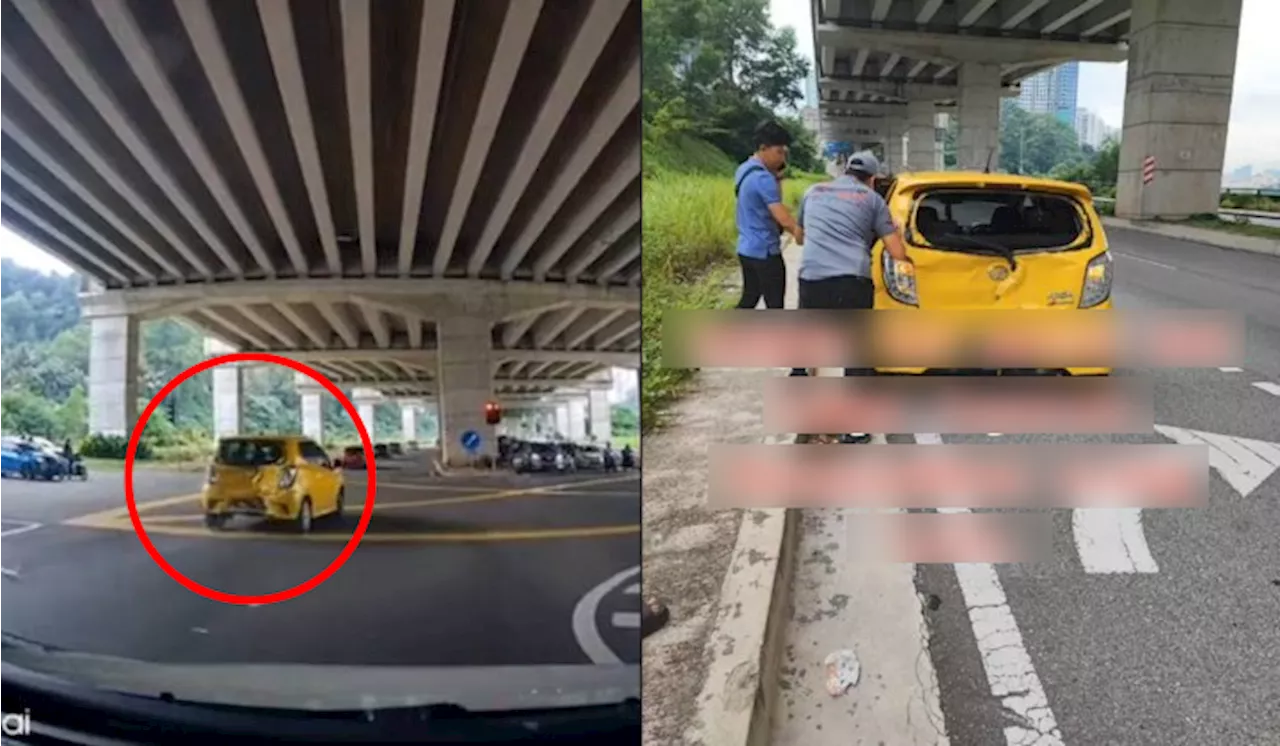 [Video] 4×4 Rempuh Axia Gara-gara Memecut Di Lampu Kuning Raih Perhatian Ramai