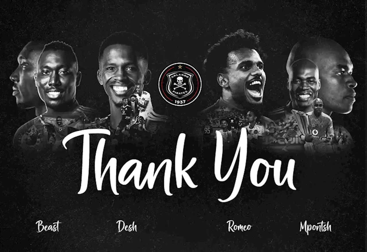 Orlando Pirates: FOUR more player exits! CONFIRMED