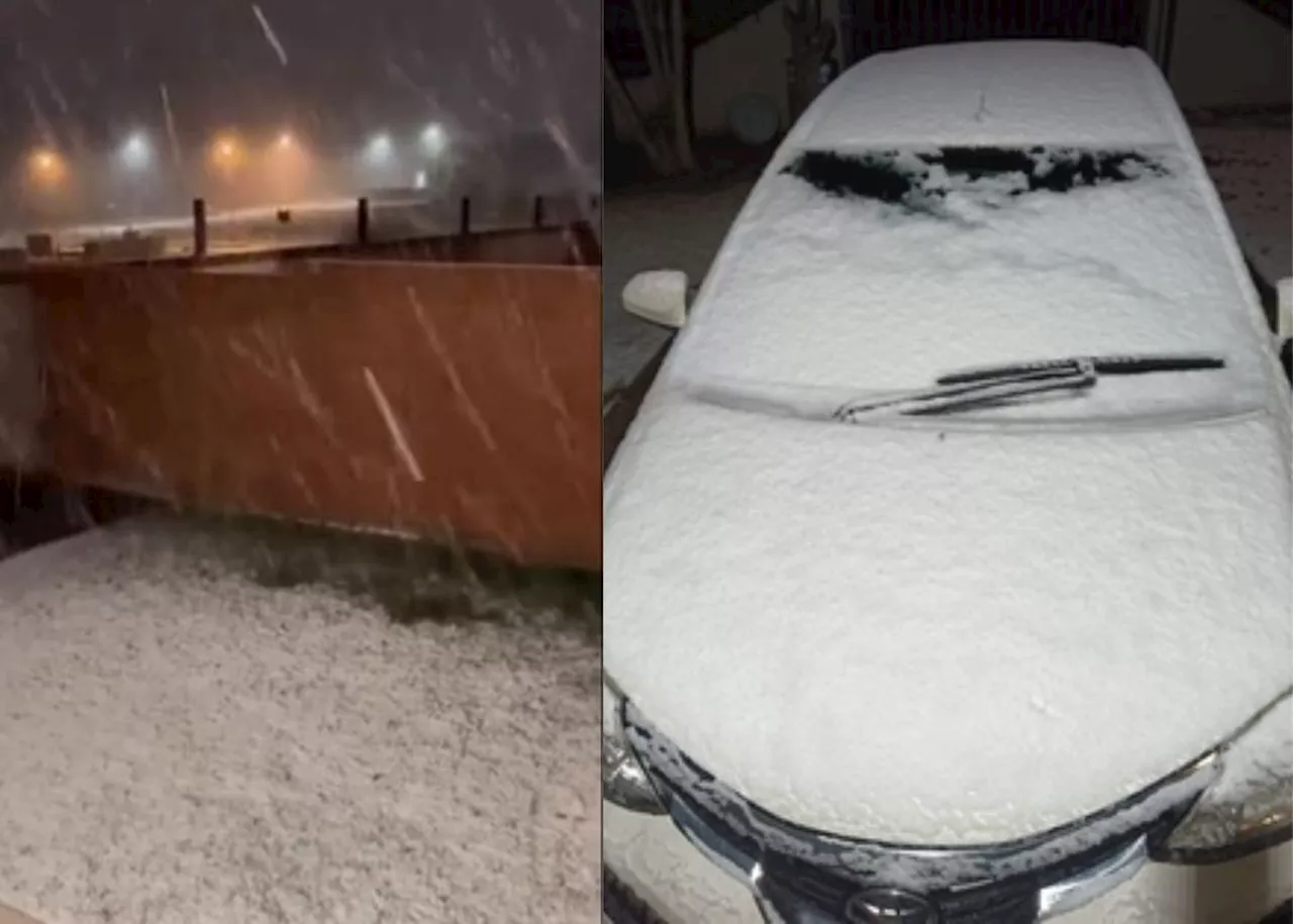 WATCH: Bloemfontein residents embrace SNOW