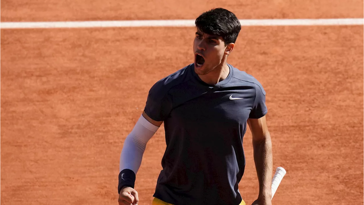 Alcaraz reaches first Roland-Garros final with five-set win over Sinner