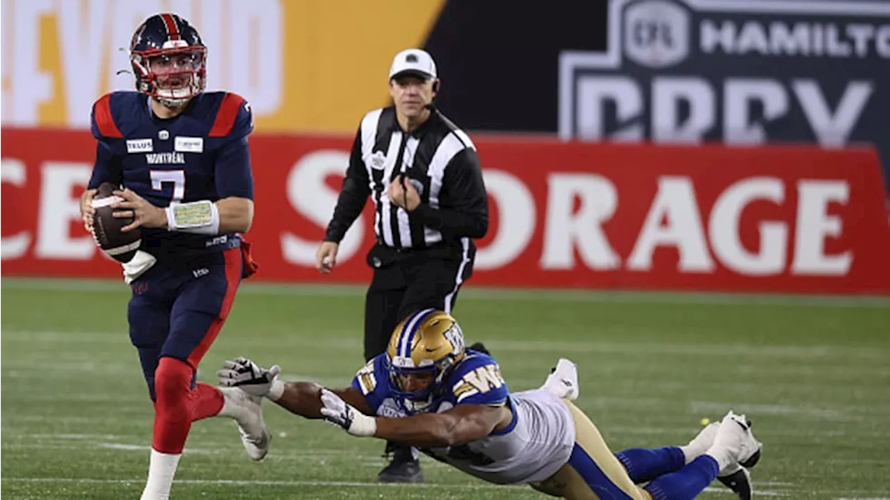 montreal alouettes winnipeg blue bombers