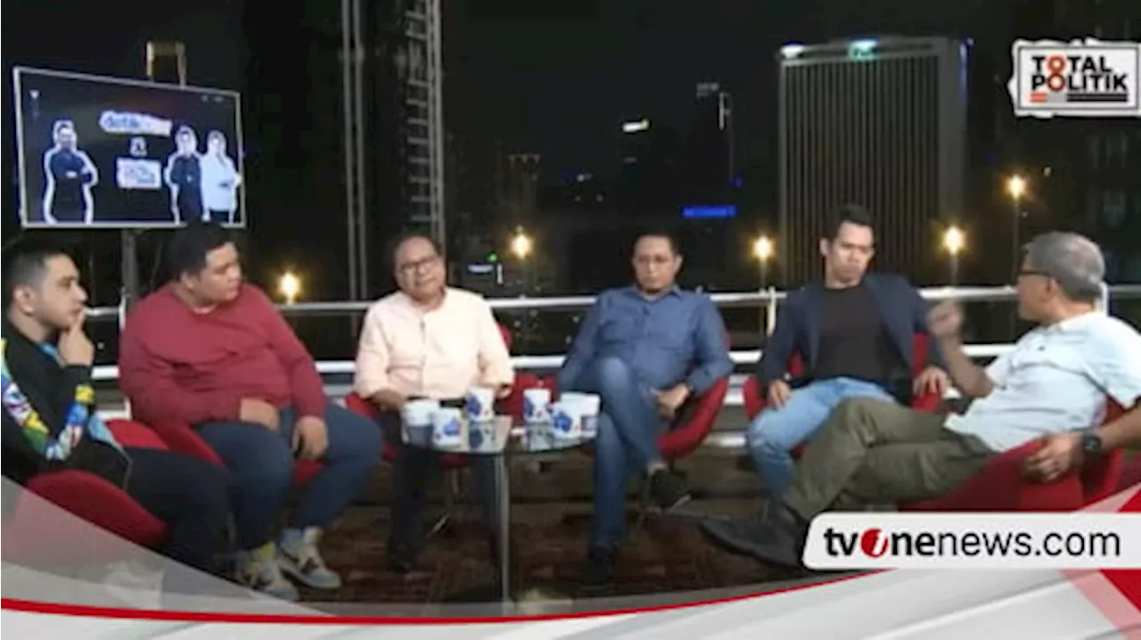 Viral Lagi Momen Rocky Gerung Walk Out di Acara Total Politik, Duo Host Cuma Melongo