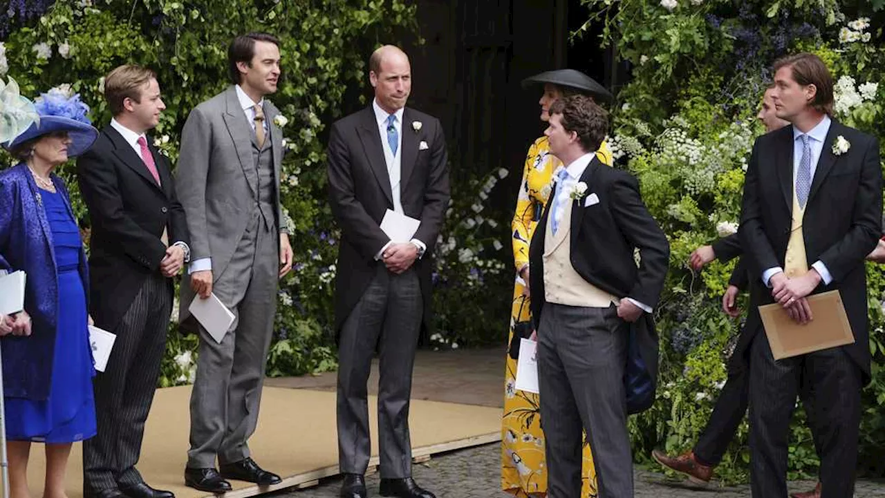 Prince William serves as usher at wedding of aristocrat the Duke of Westminster