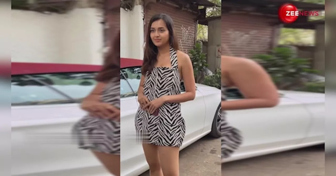 Tejasswi Prakash, Tejasswi Prakash viral video, Tejasswi Prakash spotted in Short dress, Tejasswi Prakash video, Tejasswi Prakash, Tejasswi Prakash look, तेजस्वी प्रकाश , video viral